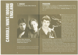 Programme, 2004, KammerMusik Luzern