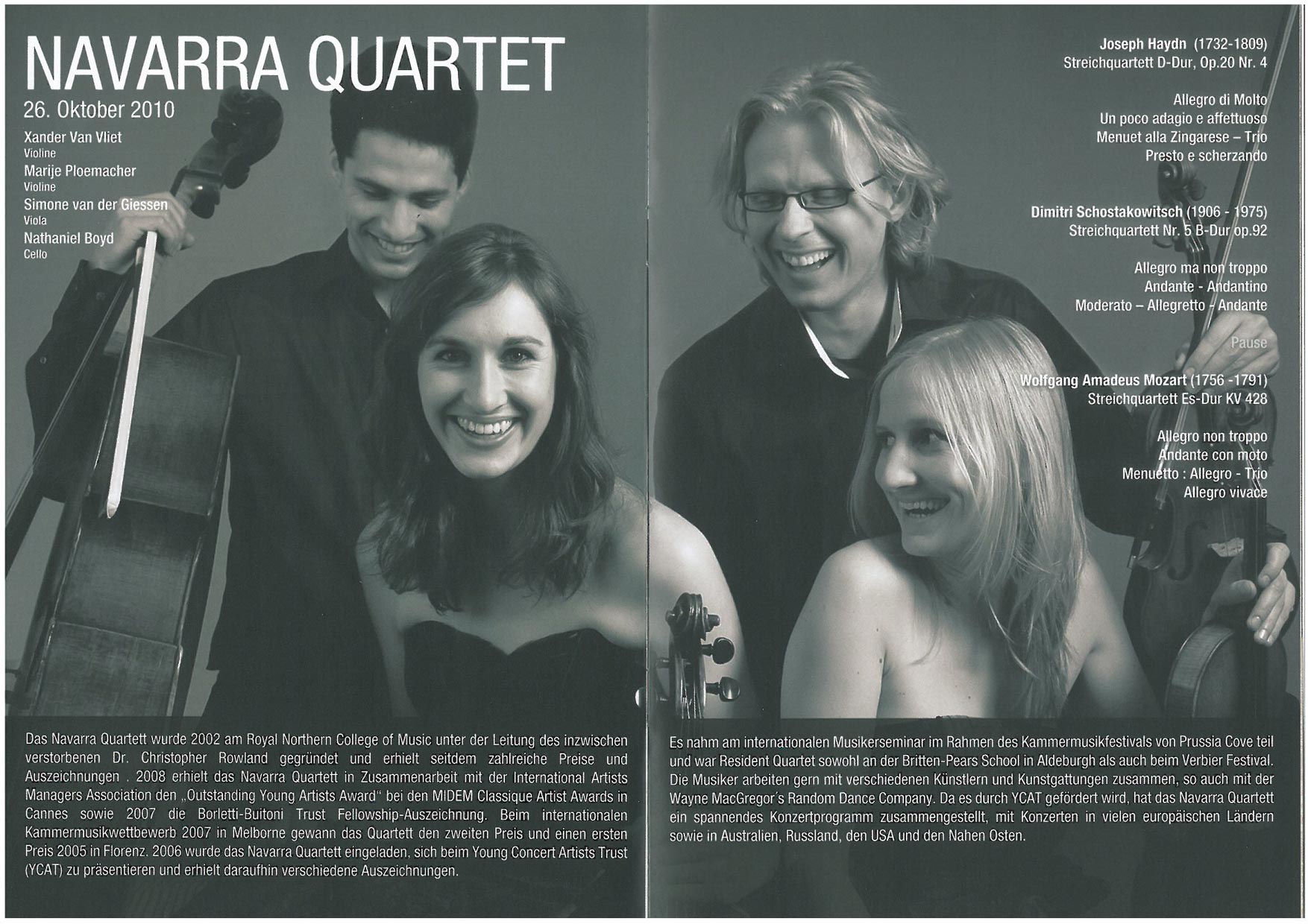 Programme, 2010,  Classic Young Stars