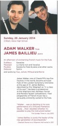 Programme, 2014, Kelson Music Society with Adam Walker