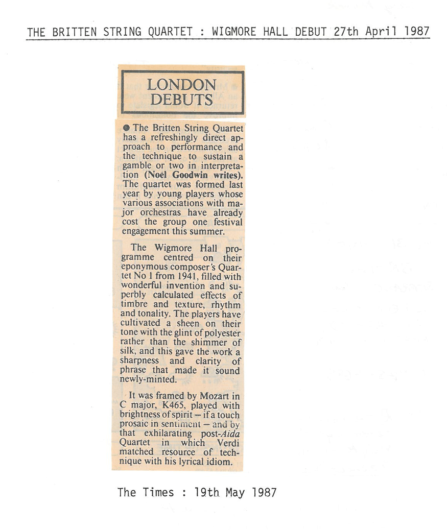 Review, 1987, The Times