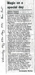 Review, 1991, Birmingham Post