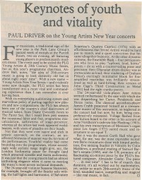 Review, 1992, Purcell Room