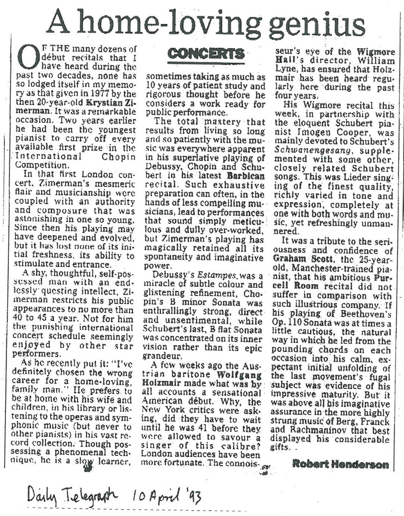Review, 1993, Daily Telegraph
