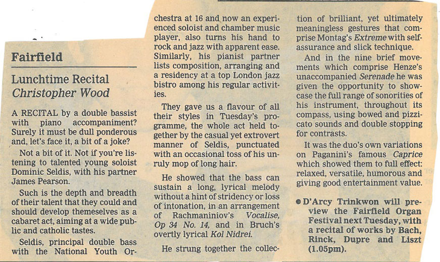 Review, 1996, Croydon Advertiser