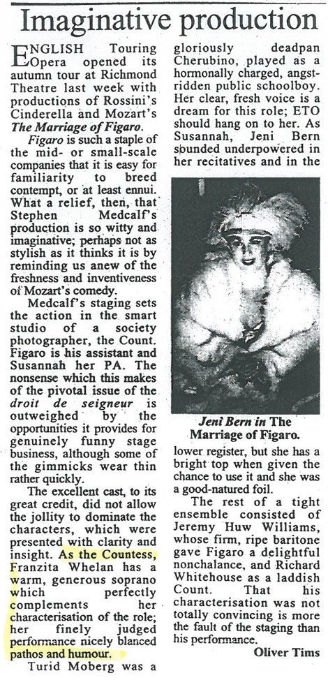 Review, 1997, English Touring Opera