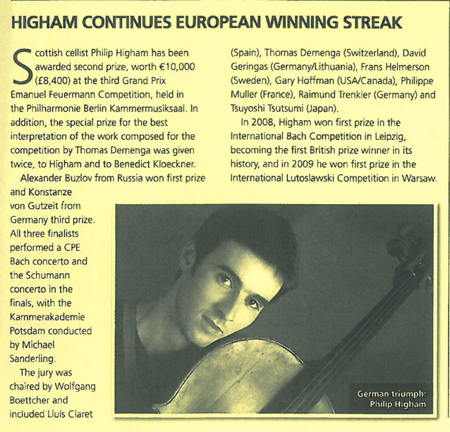 Review, 2010, Classical Music Magazine