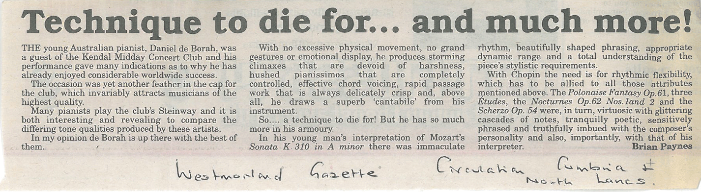 Review, Westmorland Gazette