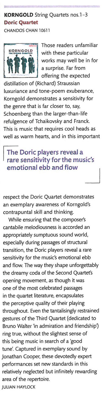 CD Review, 2010, The Strad