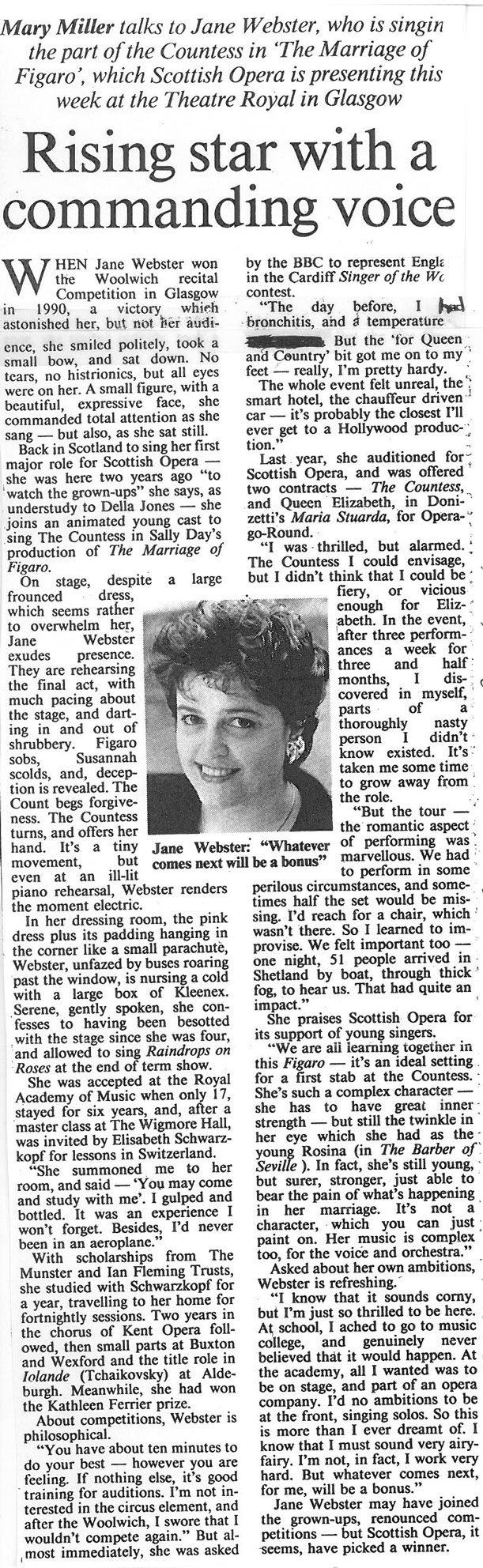 Interview, 1992, The Scotsman