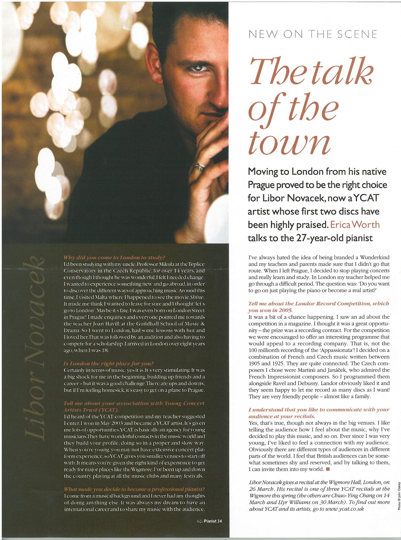 Interview, 2006, Pianist Magazine
