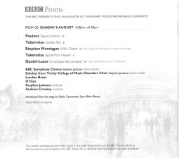 Programme, 2010, BBC Proms