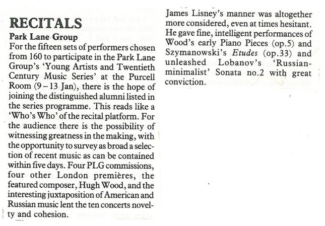 Review, 1989, Musical Times