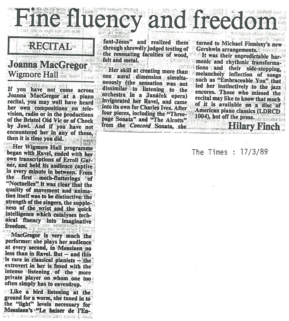 Review, 1989, The Times