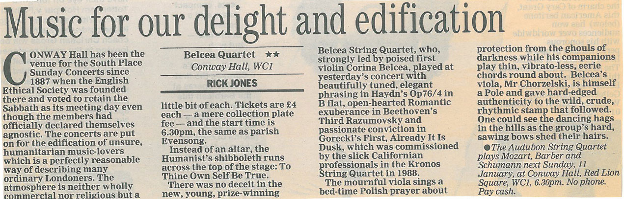 Review, 1998, Evening Standard