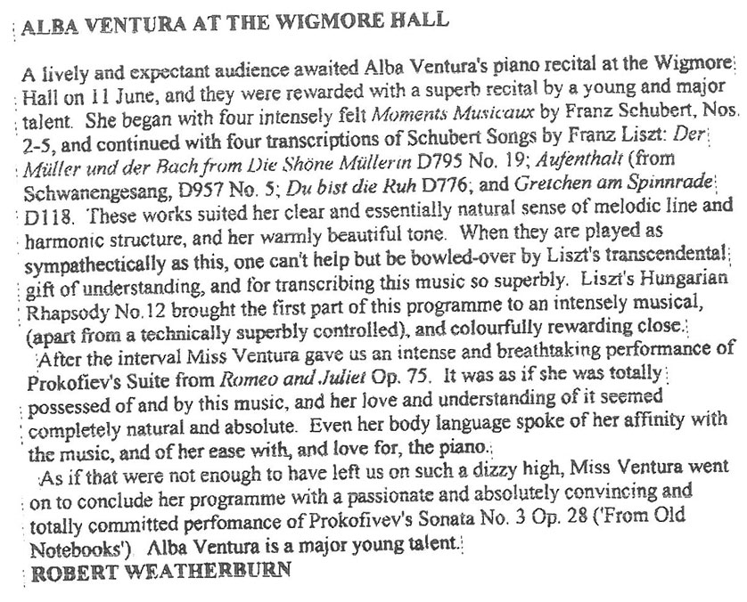 Review, 1999, Musical Opinion