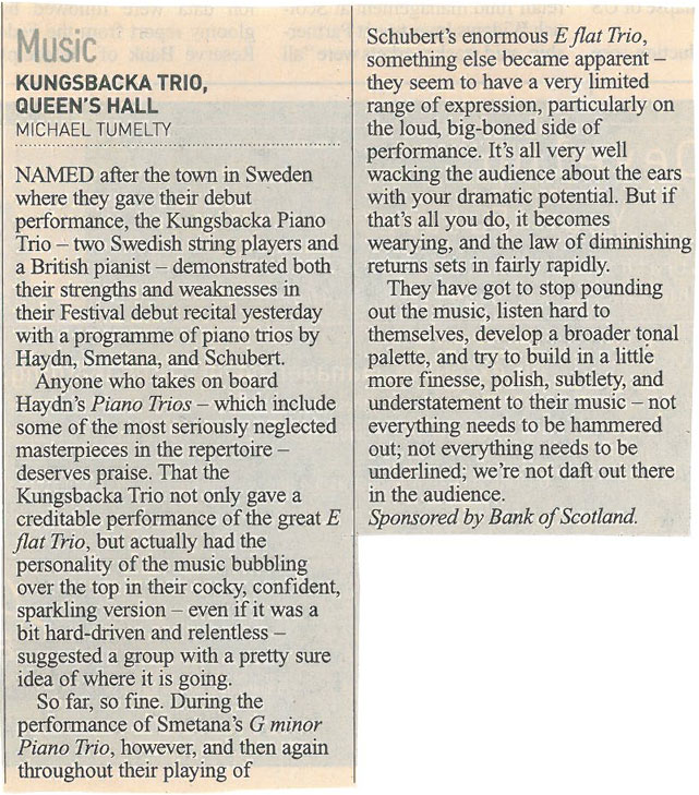 Review, 2002, Edinburgh Herald