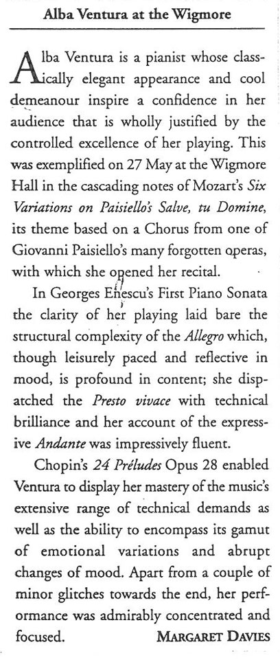 Review, 2002, Wigmore Hall