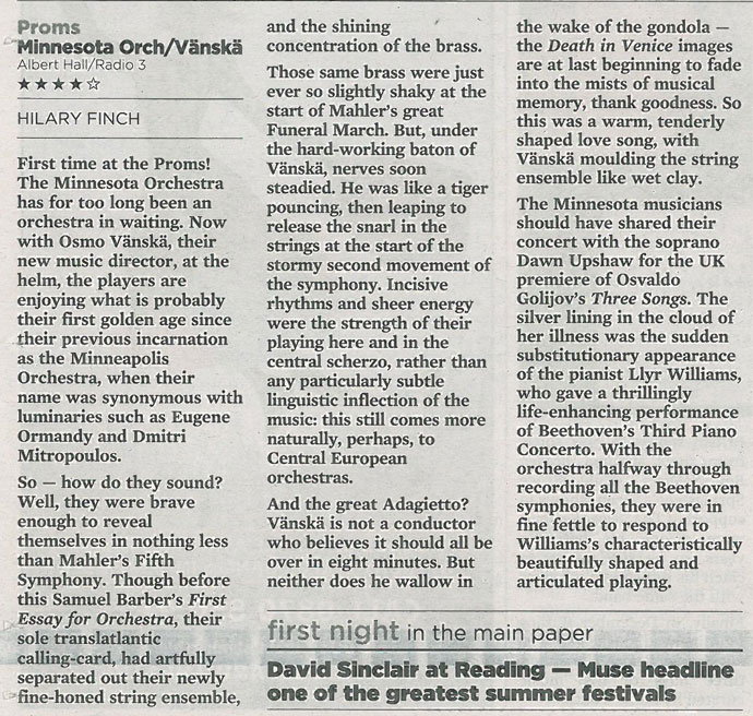 Review, 2006, The Times
