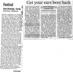Reviews, 1996, Cheltenham Festival