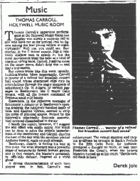Review, 2005, Holywell Room in Oxford