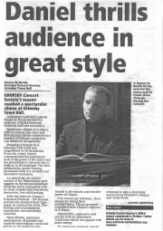 Review, 2008, Grimsby Concert Society