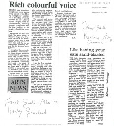 Reviews, 1992, Henley Standard and Reading Chronicle