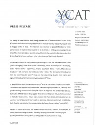 Press Release, 2008, YCAT