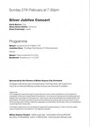 Programme, 2000, Milton Keynes City Orchestra