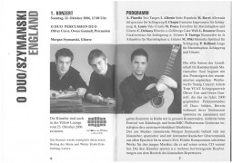 Programme, 2006, Kammermusik-Zyklus