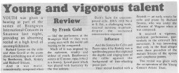 Review, 1988, Brangwyn Hall