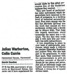 Review, 1998, Yorkshire Post