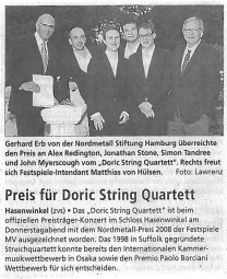 Review, 2009, Schweriner Volkszeitung