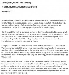 Review, 2009, The Herald